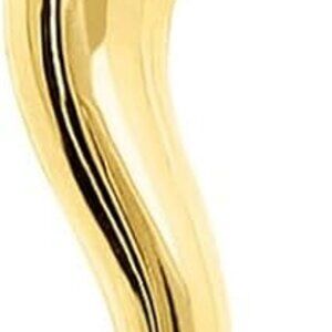 Authentic 14K Italian Gold Horn Pendant - Lightweight and Stylish Jewelry Gift